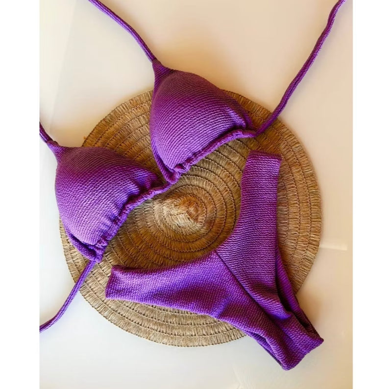 Biquíni Feminino Cortininha com Calcinha Fio Duplo 👙