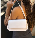 ✨ Bolsa Baguete Helena Feminina em Couro Ecológico ✨