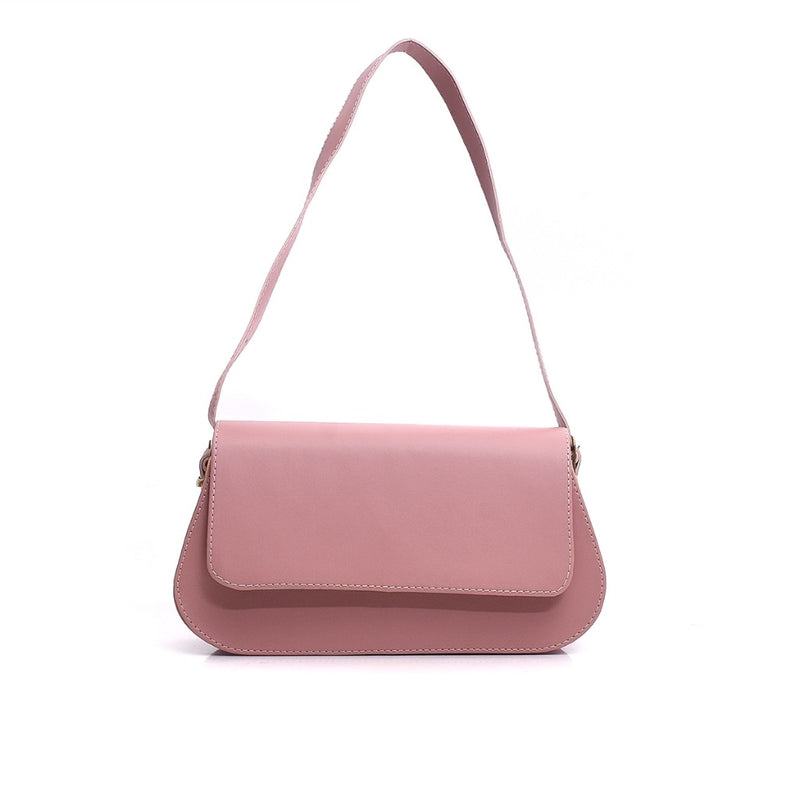 ✨ Bolsa Baguete Helena Feminina em Couro Ecológico ✨