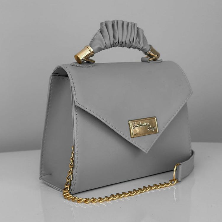 Bolsa Feminina Estruturada com Alça Dourada – Exclusive Bags