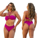 Biquíni Meia Taça Tomara que Caia Cós Alto 👙