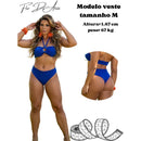 Biquíni Meia Taça Tomara que Caia Cós Alto 👙