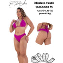 Biquíni Feminino Cortininha com Calcinha Fio Duplo 👙