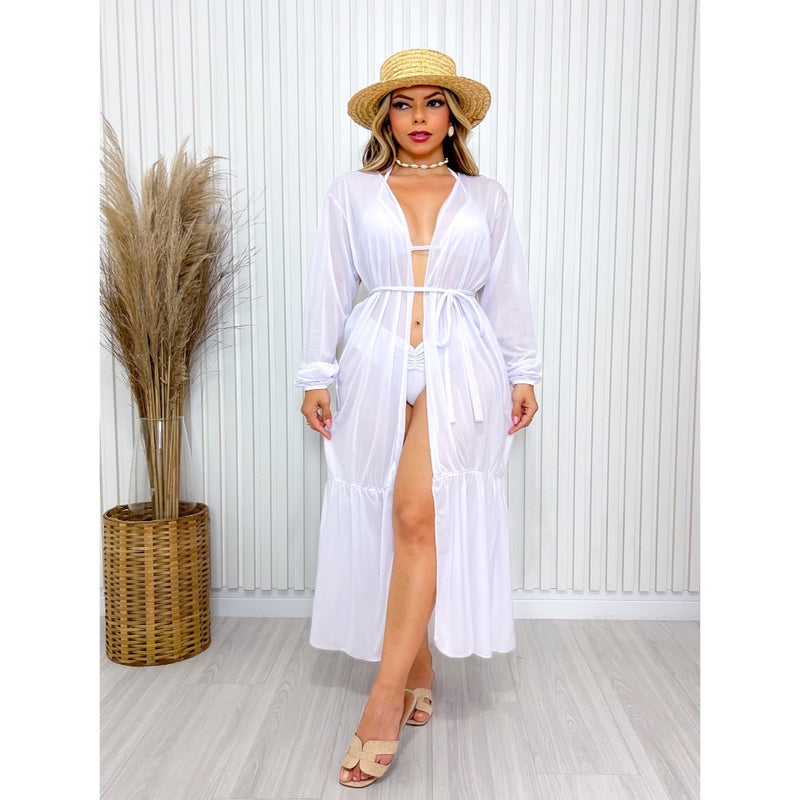 Saída de Praia Longa Kimono ✨