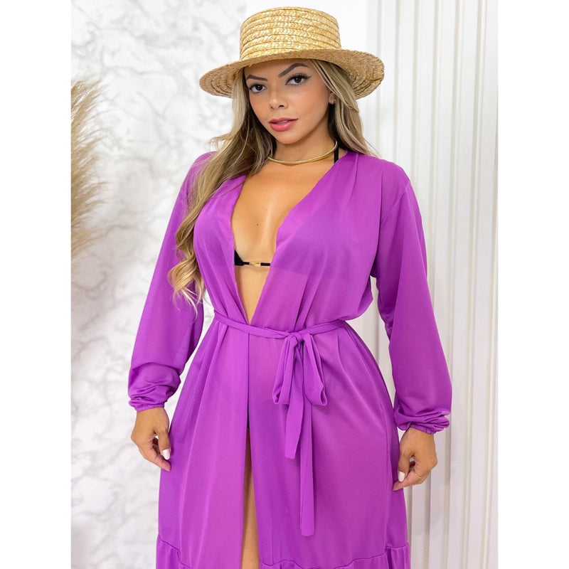 Saída de Praia Longa Kimono ✨
