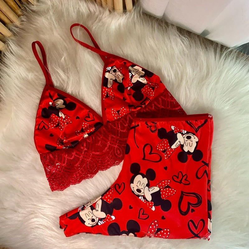 Pijama Feminino Estampado Personagens ✨