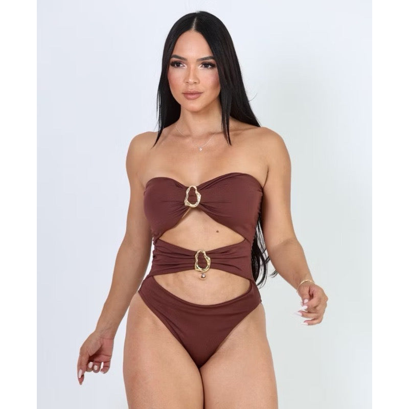 👙✨ Body / Maiô Feminino Tomara que Caia com Fivela Argola ✨👙