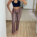 🌸✨ Calça Flare Estampada – Estilo e Conforto em Cada Passo! ✨🌸