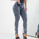👖 Calça Jeans Feminina com Elastano Skinny Cintura Alta ✨