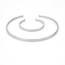 ✨Conjunto Feminino Choker e Pulseira Ajustável Reto Liso