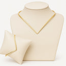 Choker e pulseira em Design V 💎