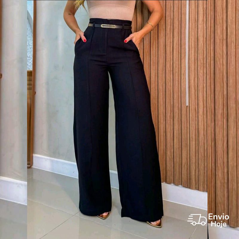 ✨ Calça Alfaiataria com Cinto — ✨