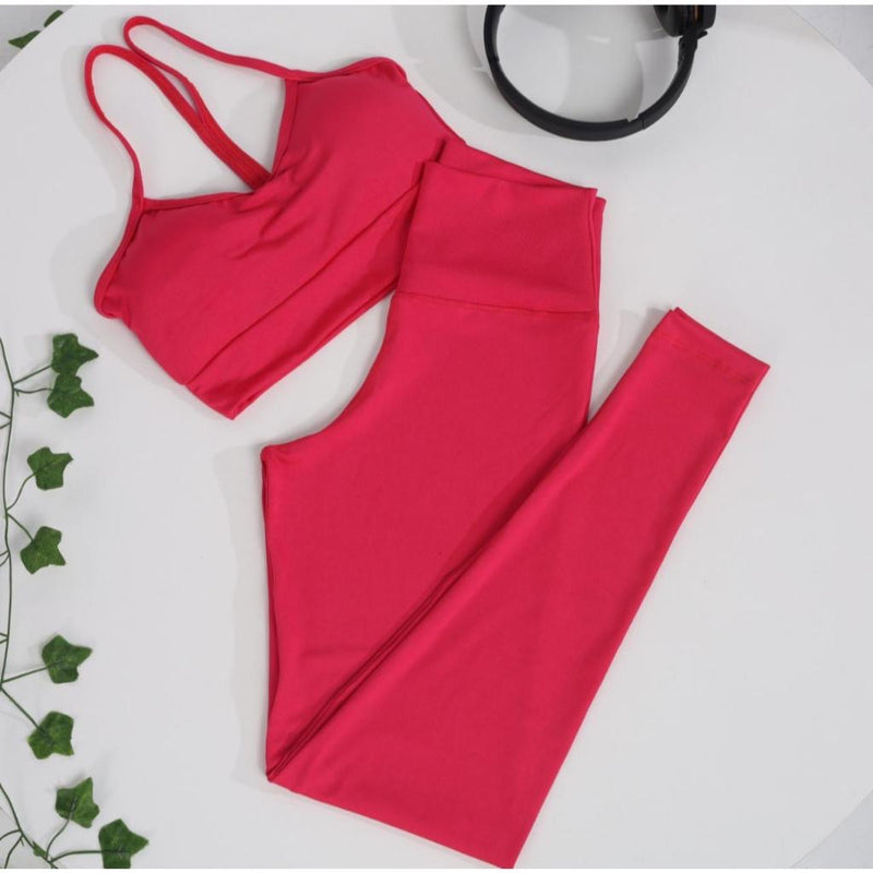 🔥 Conjunto Fitness Top + Legging Nadadora 🔥