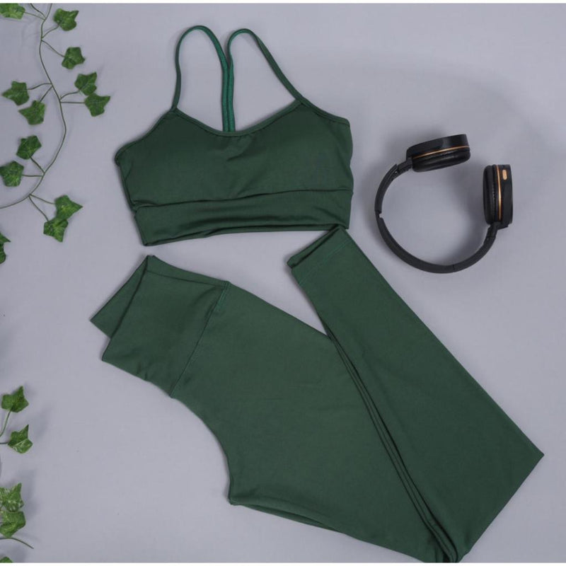 🔥 Conjunto Fitness Top + Legging Nadadora 🔥