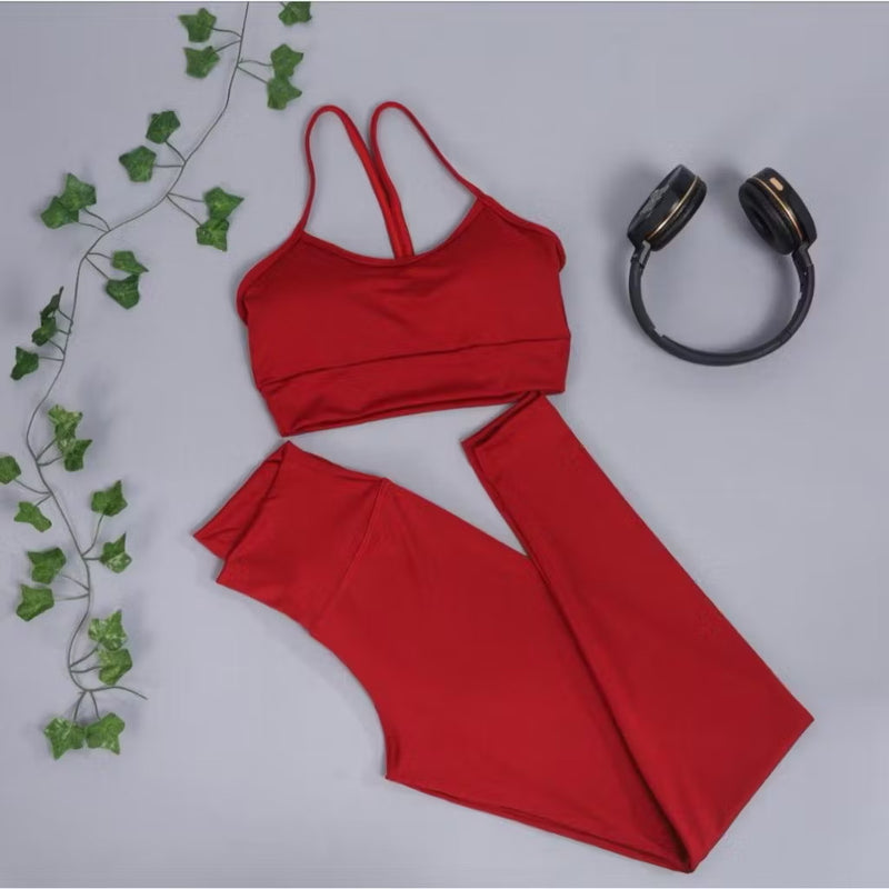 🔥 Conjunto Fitness Top + Legging Nadadora 🔥