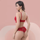 Z&D Lingerie Conjunto Com Aro Bojo e Renda Calcinha Tanga
