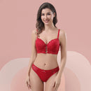 Z&D Lingerie Conjunto Com Aro Bojo e Renda Calcinha Tanga